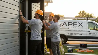 Professional vinyl siding and door installation in Vancouver, WA by Next Level Exteriors