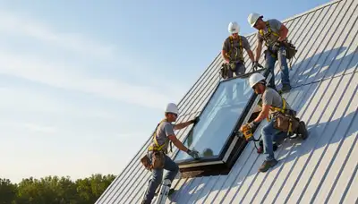 Professional skylight installation on vinyl siding home in Vancouver, WA by Next Level Exteriors