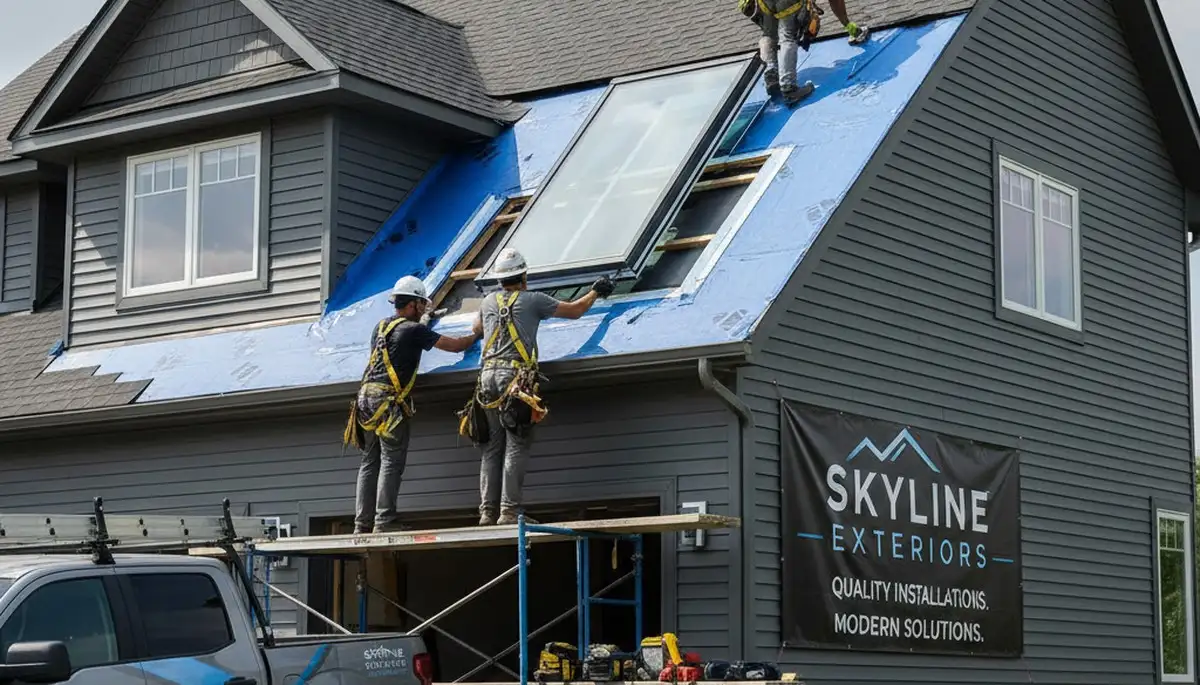 Professional skylight installation on vinyl siding home in Vancouver, WA by Next Level Exteriors