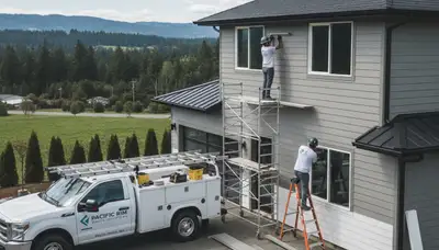 Professional vinyl siding installation on home exterior in Vancouver, WA
