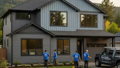 Professional vinyl siding installation on home exterior in Vancouver, WA
