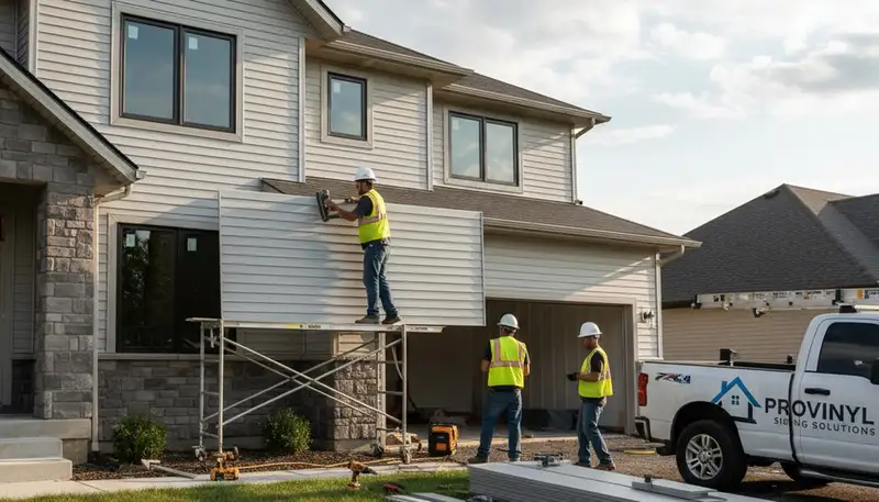 Professional vinyl siding installation on home exterior in Vancouver, WA by Next Level Exteriors