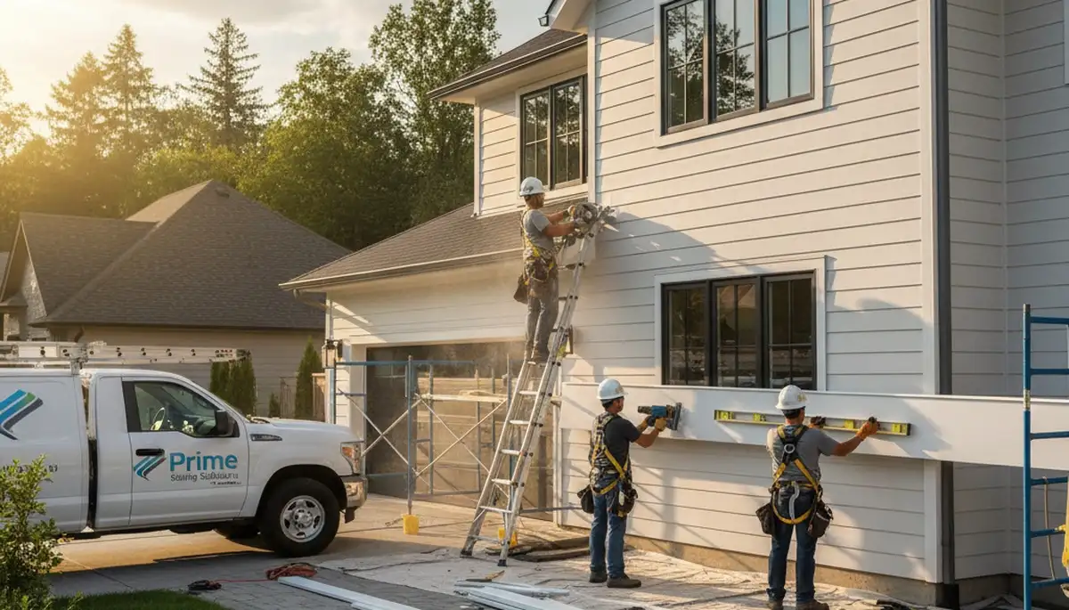 Professional vinyl siding installation on home exterior in Vancouver, WA by Next Level Exteriors