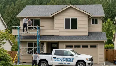 Professional vinyl siding installation on a home exterior in Vancouver, WA