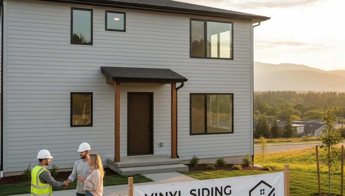 Professional vinyl siding installation on home exterior in Vancouver, WA