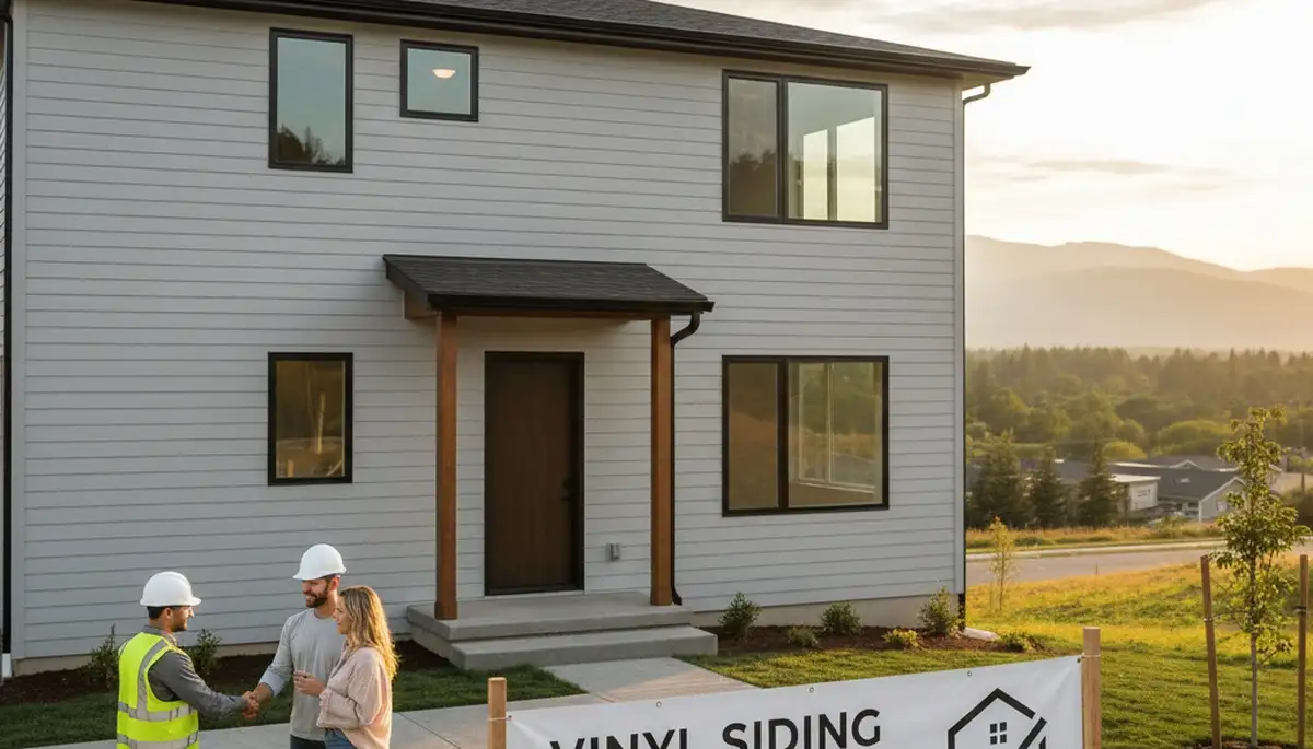 Professional vinyl siding installation on home exterior in Vancouver, WA