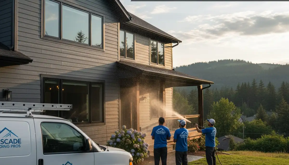 Professional vinyl siding installation on home exterior in Vancouver, WA